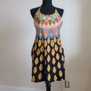 Trina Turk Moroccan Medallion Halter Dress Small Pockets Sold Out Revolve